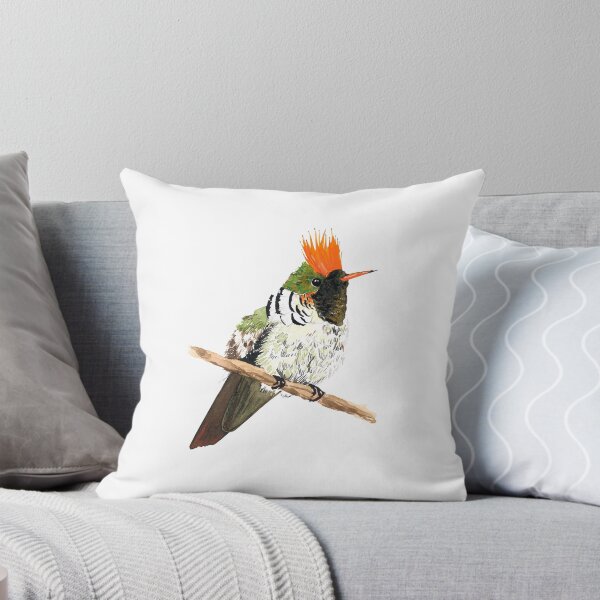 Item preview, FRILLED COQUETTE HUMMINGBIRD-Lophornis magnificus designed and sold by BEATRIZ ABAITUA.