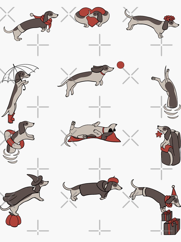 Dachshund year - calendar by Elenanaylor