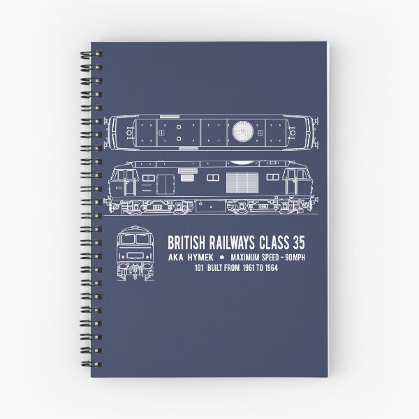 Item preview, British Railways Class 35 Hymek Locomotive Blueprint Diagram Gift designed and sold by Maljonic.