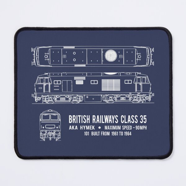 Item preview, British Railways Class 35 Hymek Locomotive Blueprint Diagram Gift designed and sold by Maljonic.