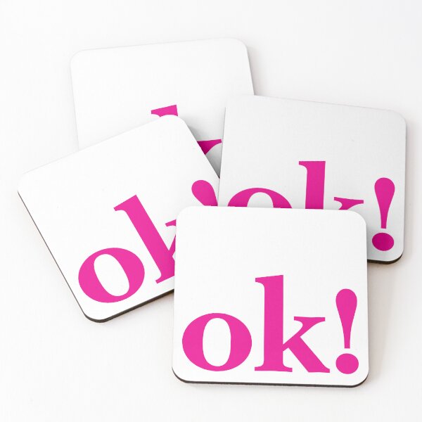 Item preview, ok - pink designed and sold by JRP Design.