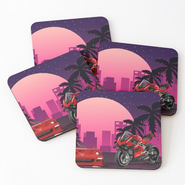 Item preview, Miami nights Ducati x Ferrari designed and sold by MotorcycleLove.