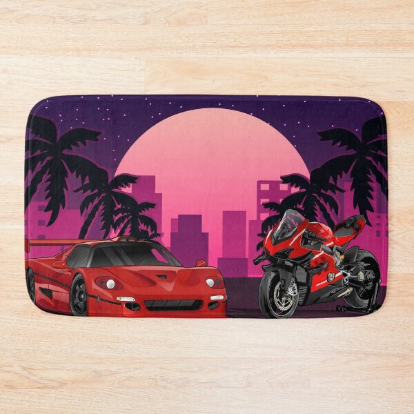 Item preview, Miami nights Ducati x Ferrari designed and sold by MotorcycleLove.