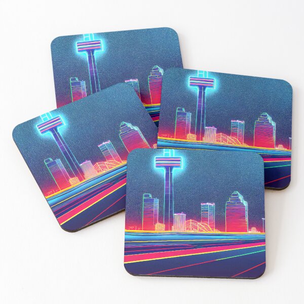 Item preview, Dallas Neon Vaporwave  designed and sold by ComicsFactory.