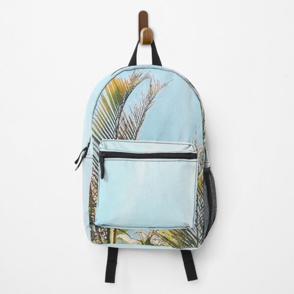 Item preview, Tropical Theme Palm Fronds and Baby Blue Sky with Sun Streaks Tropicalcore designed and sold by Beachy.