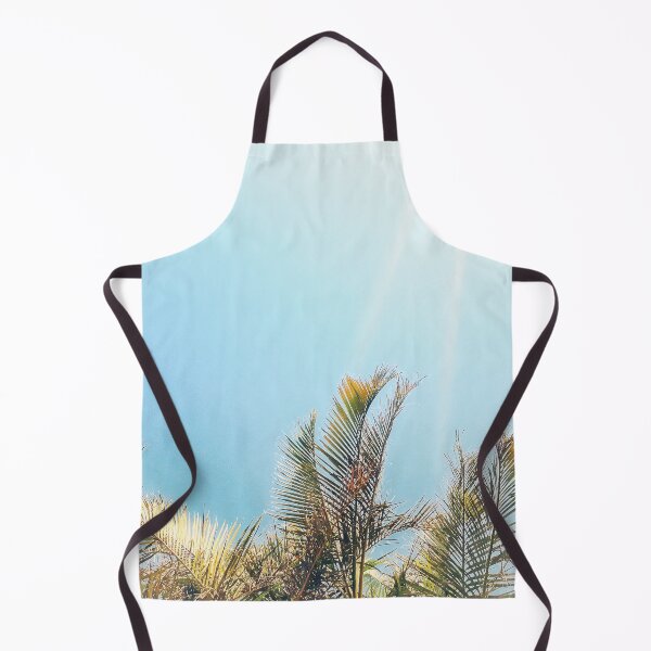 Item preview, Tropical Theme Palm Fronds and Baby Blue Sky with Sun Streaks Tropicalcore designed and sold by Beachy.
