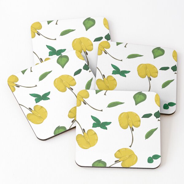 Item preview, Yellow flower Arachis duranensis The sacha peanut, Arachis duranensis is a herbaceous species from South America, especially Argentina, Bolivia and Paraguay. It is threatened by habitat loss. designed and sold by soryilustracion.