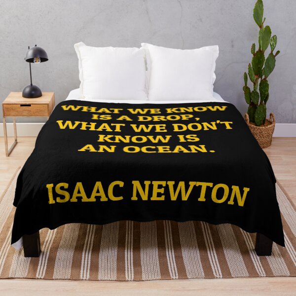 Item preview,  Isaac Newton quote - What we know is a drop - what we don't know is an ocean   designed and sold by Inspirationmotivation.