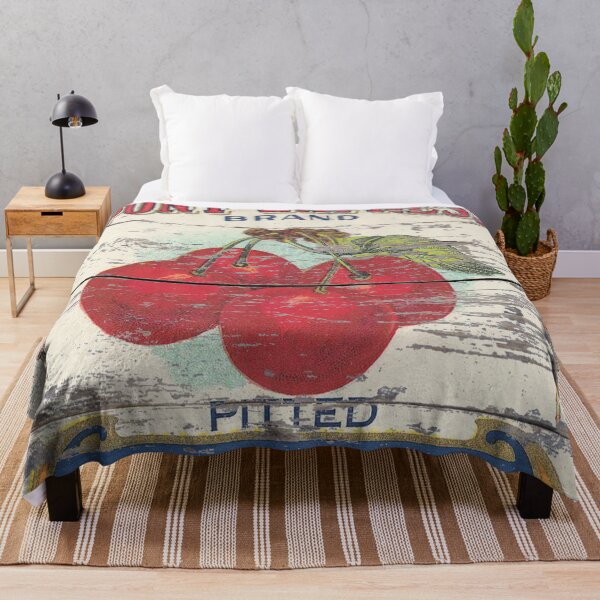 Item preview, dark academia Retro advertisement orchard fruit french country red cherry designed and sold by LEILA ART SPACE.