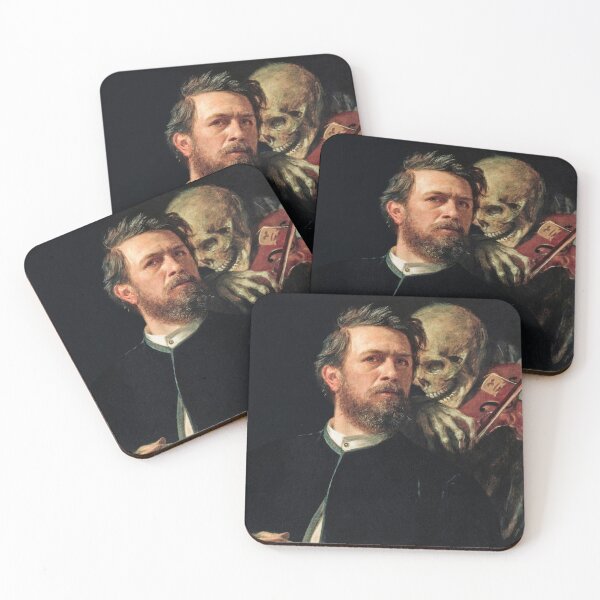 Item preview, Self Portrait with Death Playing the Fiddle - Arnold Bocklin designed and sold by ArsVincitOmnia.