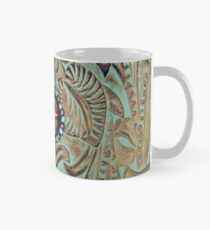 Rustic cowboy cowgirl western country green teal leather Mug