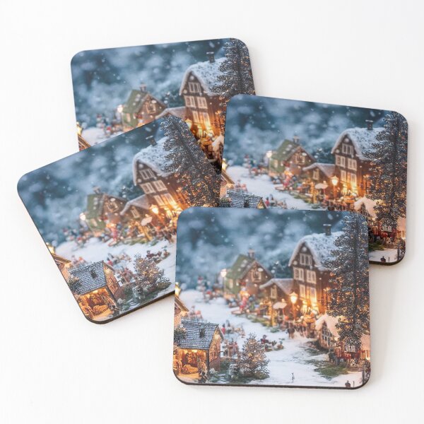 Item preview, Dreamy Miniature Christmas Village designed and sold by XmasPatterns.