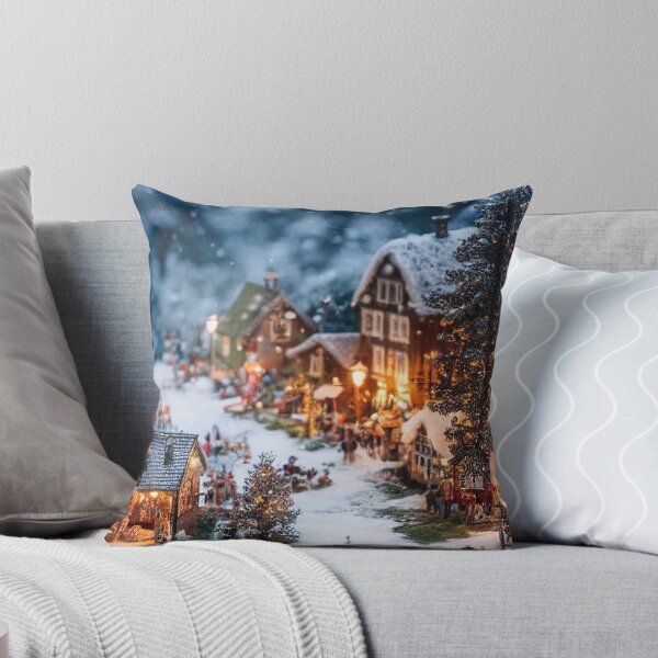 Item preview, Dreamy Miniature Christmas Village designed and sold by XmasPatterns.