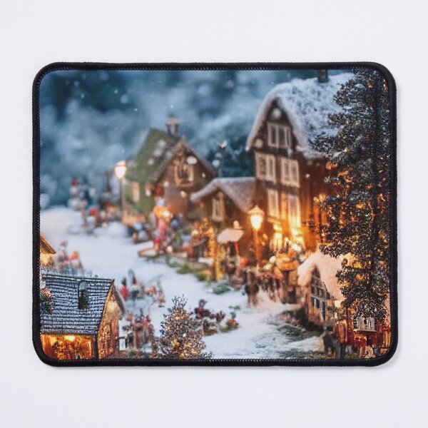 Item preview, Dreamy Miniature Christmas Village designed and sold by XmasPatterns.