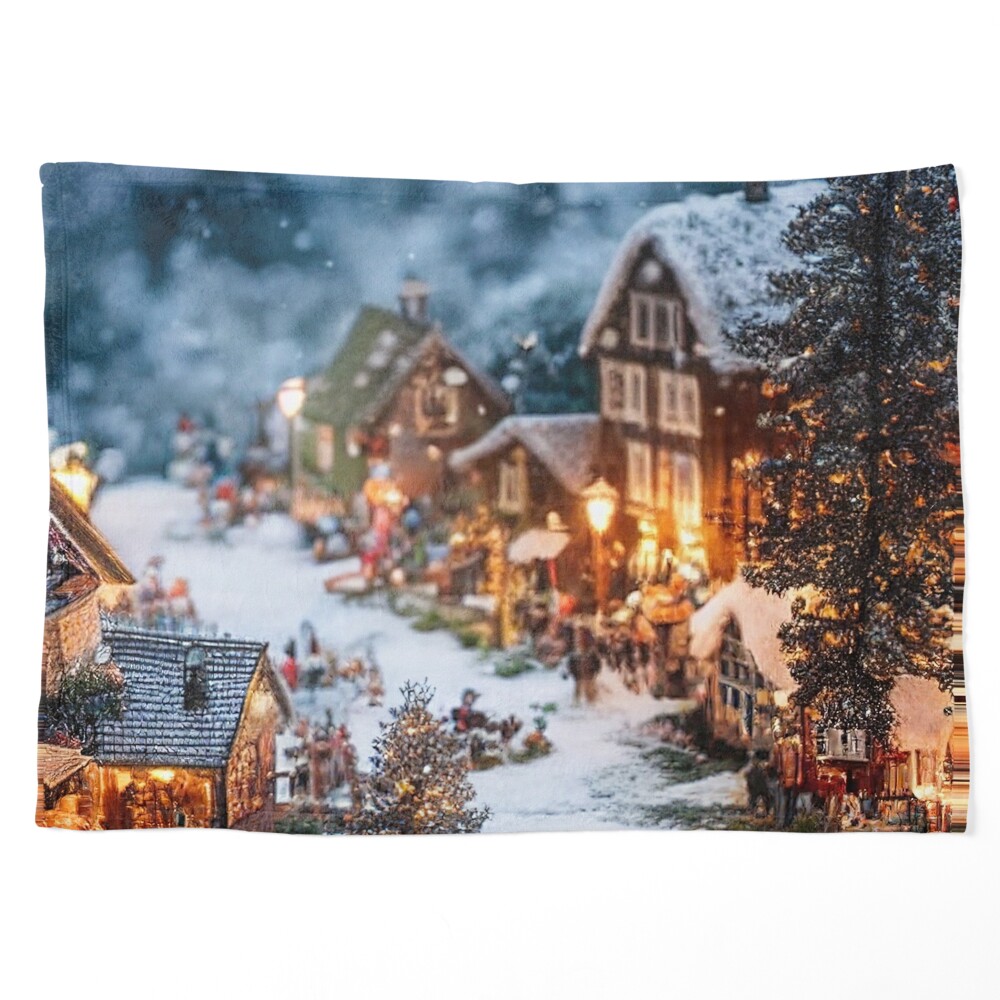 Dreamy Miniature Christmas Village | Sticker