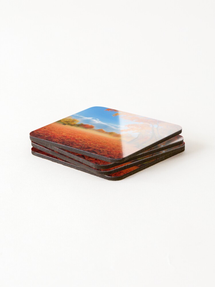 Thumbnail 4 of 5, Coasters (Set of 4), Fall designed and sold by ComicsFactory.