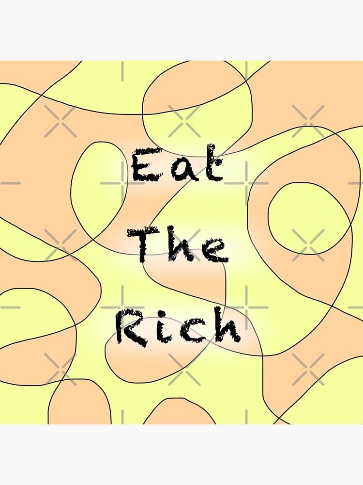 eat the rich - club penguin Sticker for Sale by charlottespice