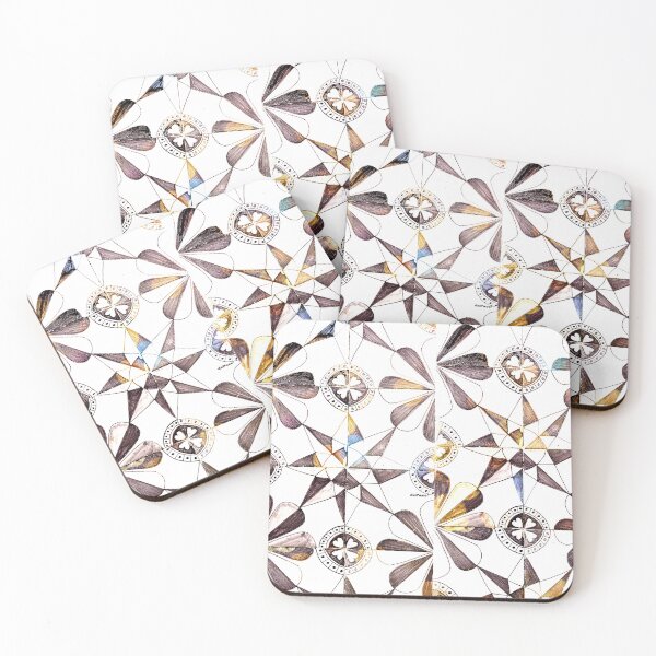 Item preview, geometric pattern of rosettes and stars  dePace' designed and sold by mrpropcake.