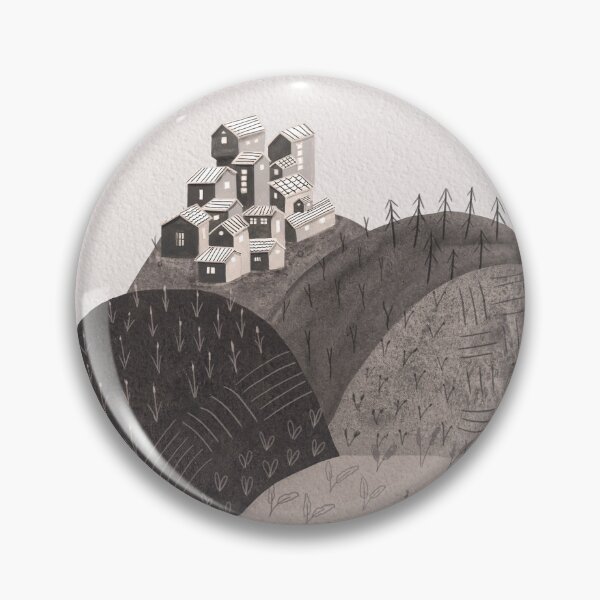 Item preview, That town in the middle of nowhere - Farm with town in Sepia designed and sold by TheMirwoForest.