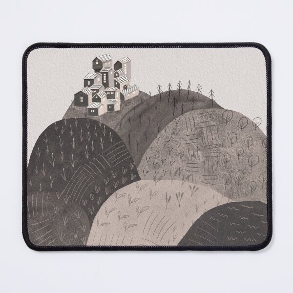Item preview, That town in the middle of nowhere - Farm with town in Sepia designed and sold by TheMirwoForest.