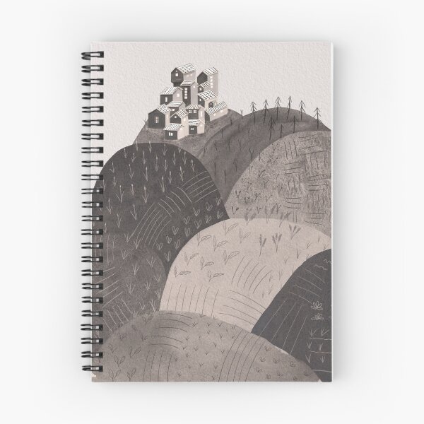 Item preview, That town in the middle of nowhere - Farm with town in Sepia designed and sold by TheMirwoForest.