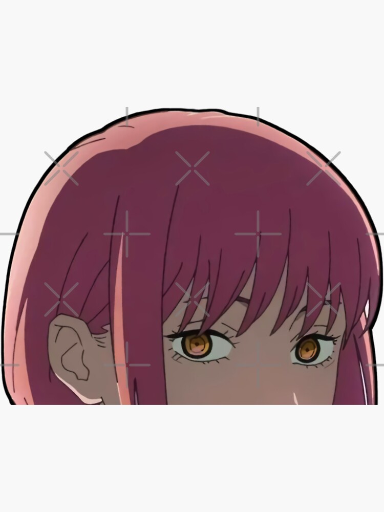 Anime girl peeker Sticker for Sale by Neelam789