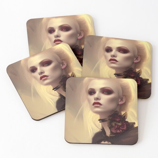 Item preview, Sexy Blonde Vampire Seductress Alluring Dark Madame Beautiful Artwork designed and sold by Eliteijr.