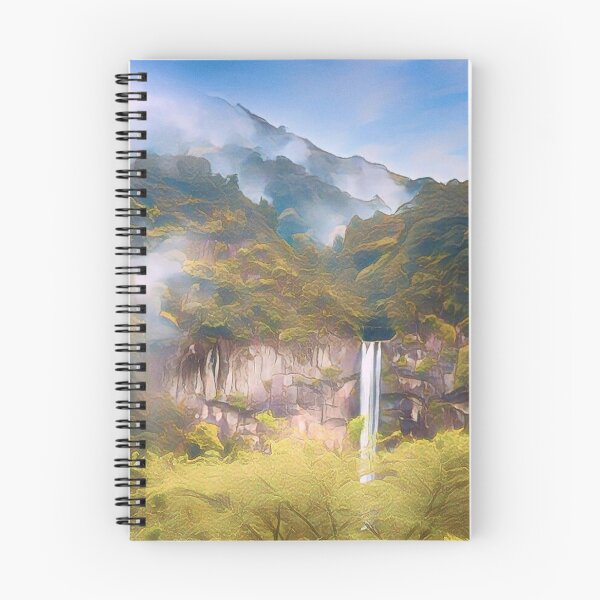 Item preview, Calm Nature Kumano Zen Waterfalls Japan Magic Art Print - Cartoon designed and sold by XIX361ART.