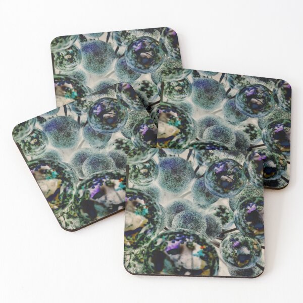 Item preview, At the Speed of Light - Dark Blue Circles Abstract designed and sold by TheSplitWindow.