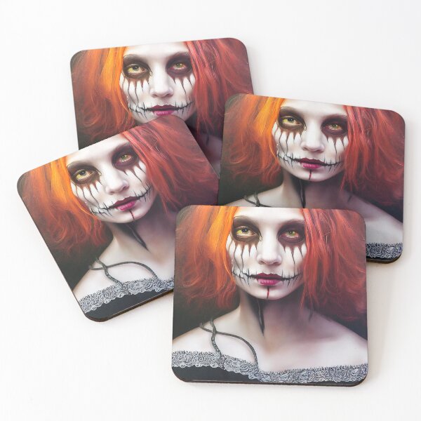 Item preview, Halloween girl painting designed and sold by ComicsFactory.