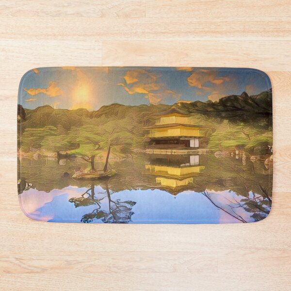 Item preview, Beautiful Kinkakuji Zen Gold Temple Kyoto Japan Nature Art - Cartoon designed and sold by XIX361ART.