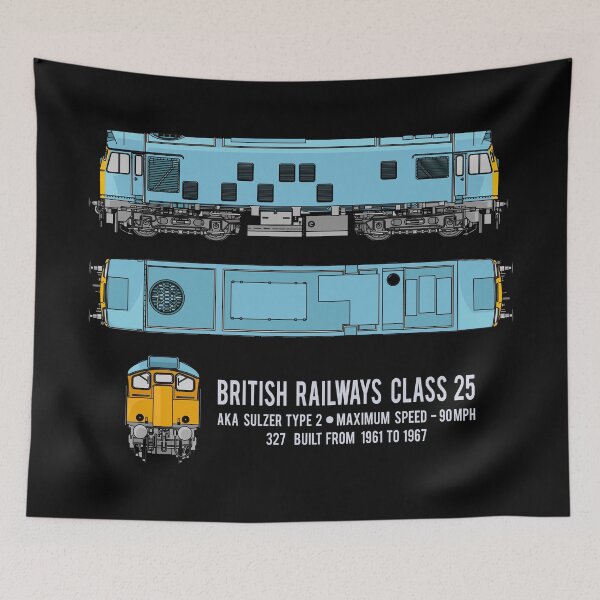 Item preview, British Railways Class 25 Sulzer Type 2 Locomotive Diagram Gift designed and sold by Maljonic.