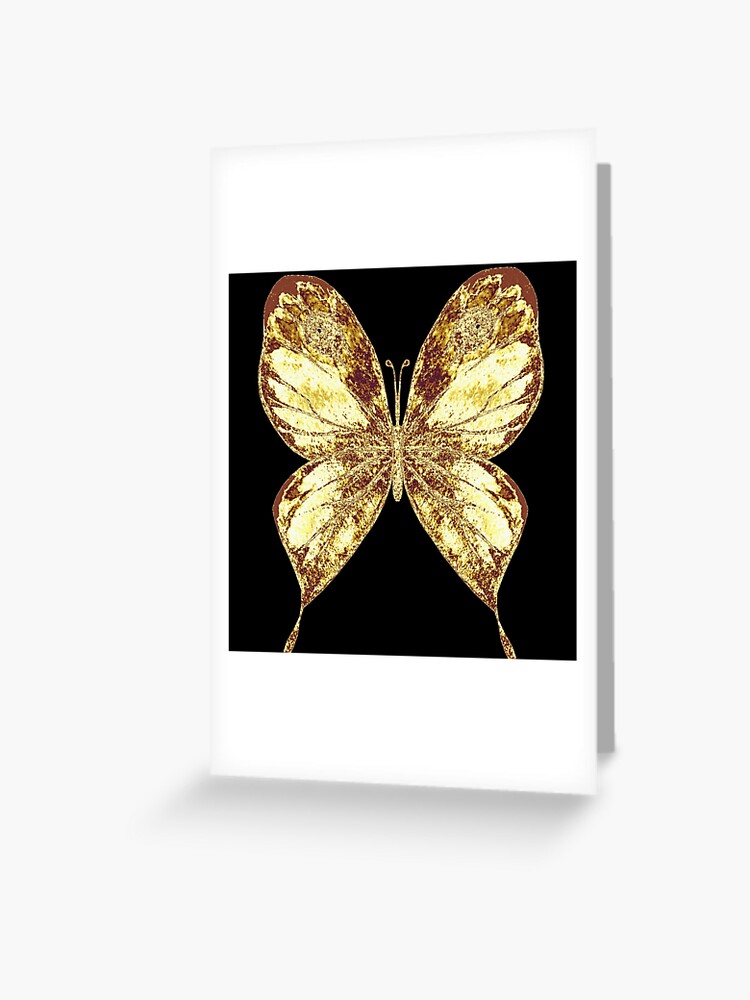 Golden Butterfly Kids T-Shirt for Sale by antevasinart