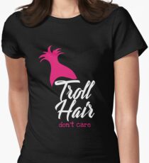 Troll Hair Don't Care T shirt Women's Fitted T-Shirt