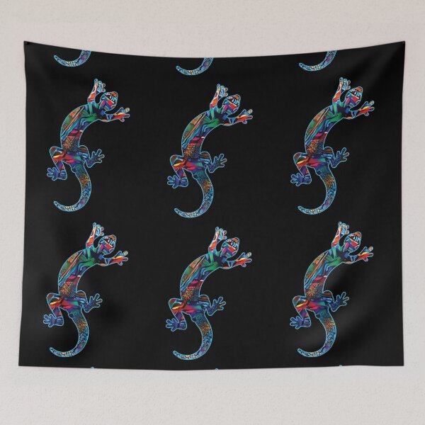 Item preview, COLORFUL GECKO LIZARD IN BAUHAUS STYLE designed and sold by ittybittyowl.