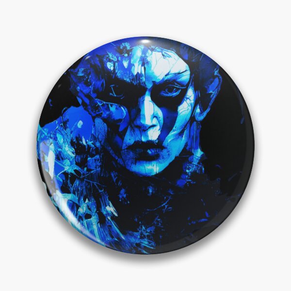 Item preview, Unusual Blue Man, Mysterious man face designed and sold by Dven-Clothes.