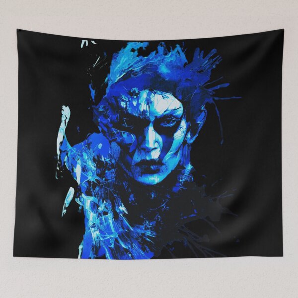 Item preview, Unusual Blue Man, Mysterious man face designed and sold by Dven-Clothes.