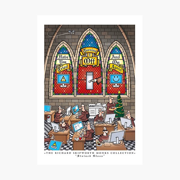 Rich Skipworth Monks Collection: 'Stained Glass' Photographic Print