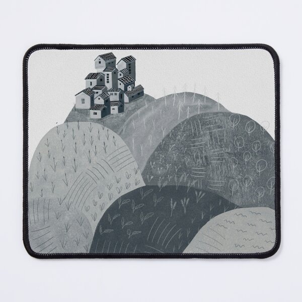 Item preview, That town in the middle of nowhere - Farm with town in grey blue designed and sold by TheMirwoForest.