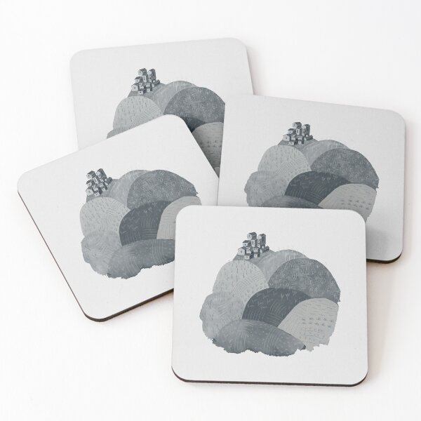 Item preview, That town in the middle of nowhere - Farm with town in grey blue designed and sold by TheMirwoForest.