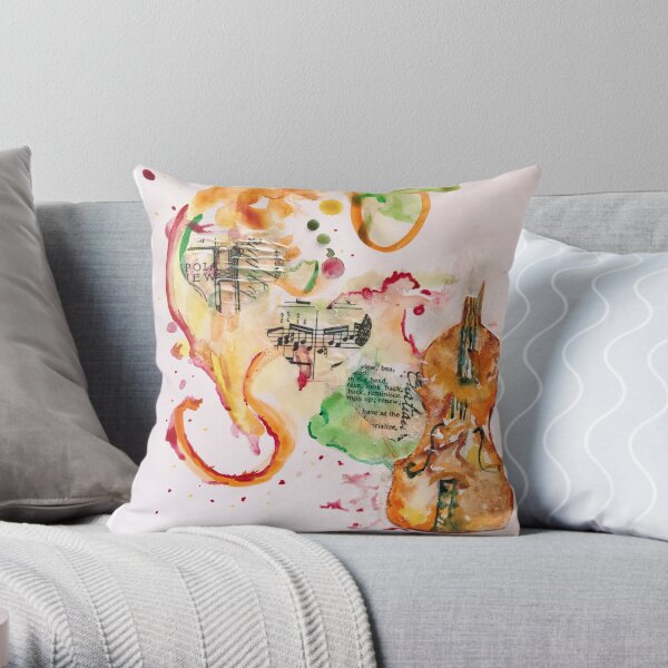 Violin Love Throw Pillow