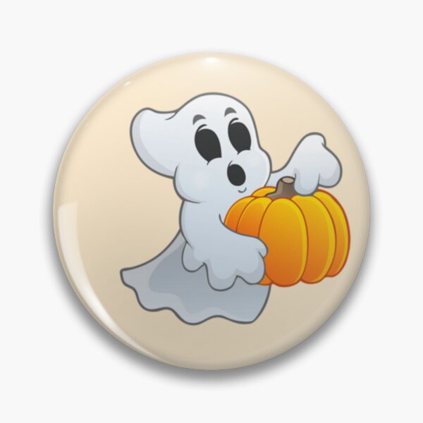 Item preview, Halloween - Spooky ghost with pumpkin designed and sold by Mara's designs.