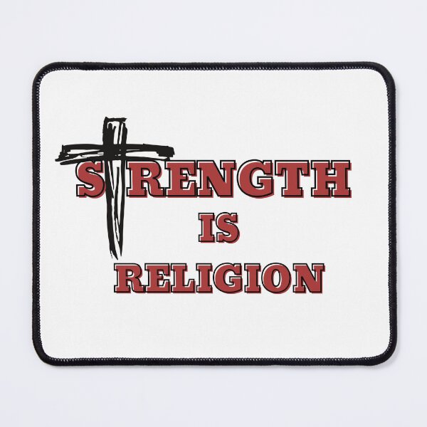 Item preview, Strength is religion gym freak bodybuilding power designed and sold by soniaaseguin.