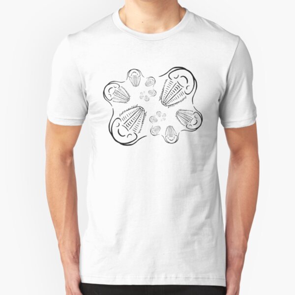 Trilobite Swirl (No, it's not an ice cream flavor) Slim Fit T-Shirt