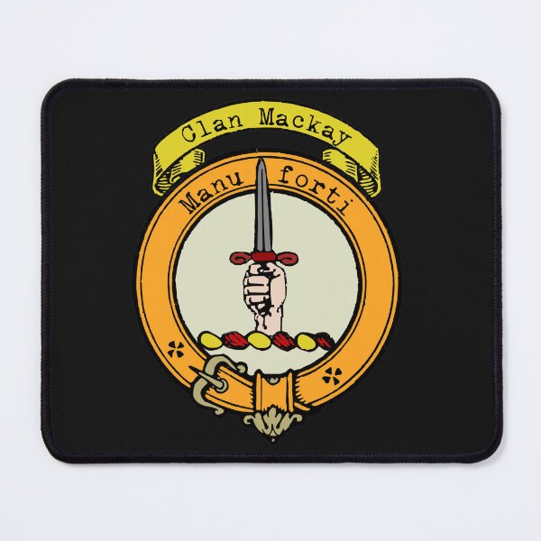 Aperçu de l'œuvre Crête du nom de famille du clan Mackay du clan écossais créée et vendue par BagTown Clans.