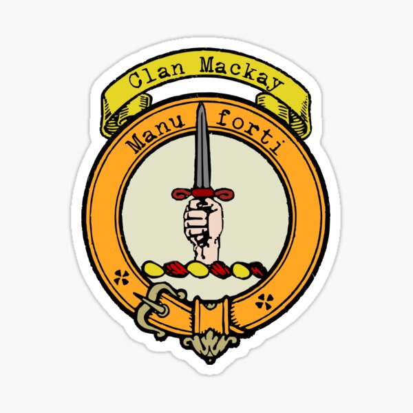 Item preview, Clan Mackay Scottish Clan Surname crest designed and sold by BagTown Clans.