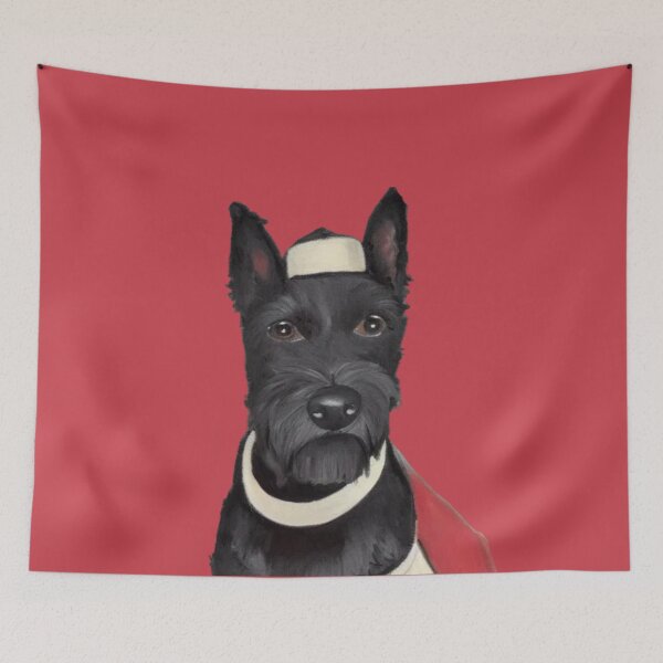 Item preview, Black Scottish Terrier, Hand-painted Scottie, Watercolour Scottie dog, Scottie dog lovers, Scottish Terrier gifts, Scottie dog owners designed and sold by Artsareus.