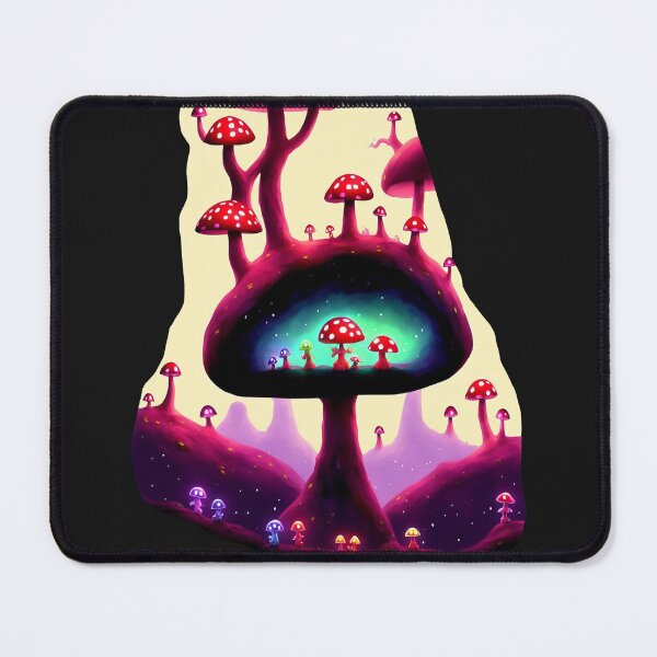 Item preview, Glowing multicoloured toadstools and toadstool-people in shroom-caves I designed and sold by BrachiaST.