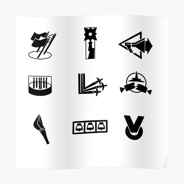 " Depeche Mode Black celebration symbols" Poster for Sale by Vinacciart
