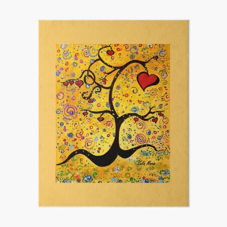Love Tree Art Board Print